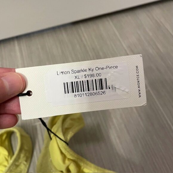 NWT Montce Sparkle Ky One Piece Swimsuit XL Limon Cutout - Picture 11 of 15